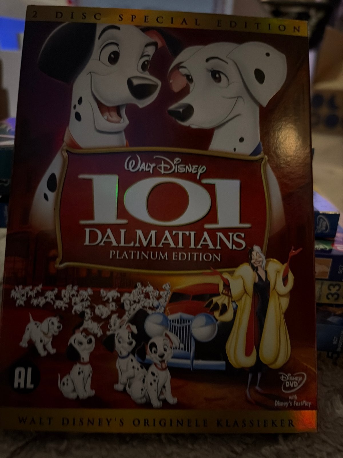101 Dalmatiërs Platinum Editie 2-Disc DVD, Animatie, Ophalen of Verzenden, Gebruikt, Bonusmateriaal