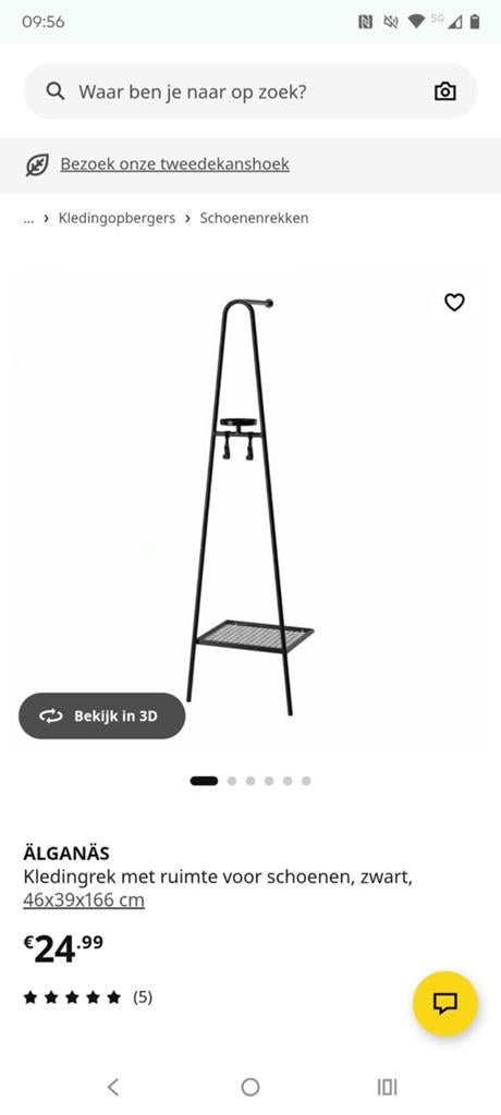 Ikea Alganas kledingrek/kapstok, Kleding | Dames, Kledingrekken, Ophalen, Zo goed als nieuw