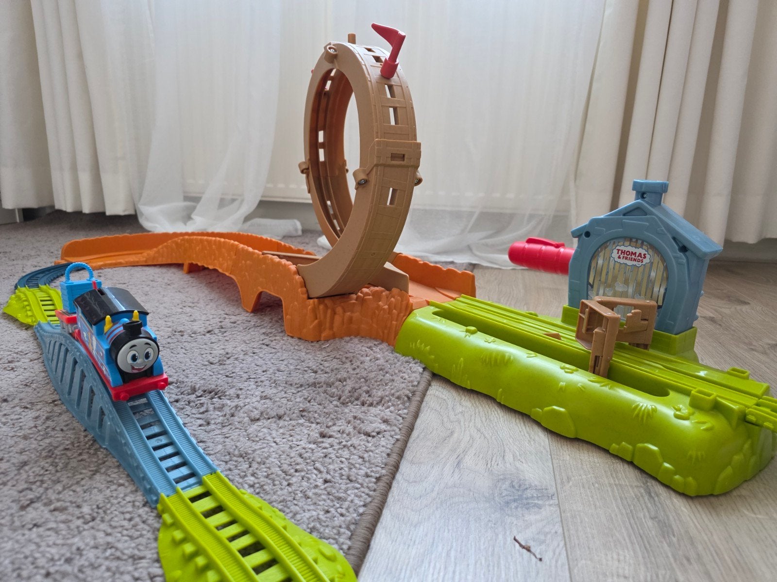 Thomas de Trein TrackMaster Loop & Launch Speelset, Kinderen en Baby's, Speelgoed | Thomas de Trein, Zo goed als nieuw, Ophalen