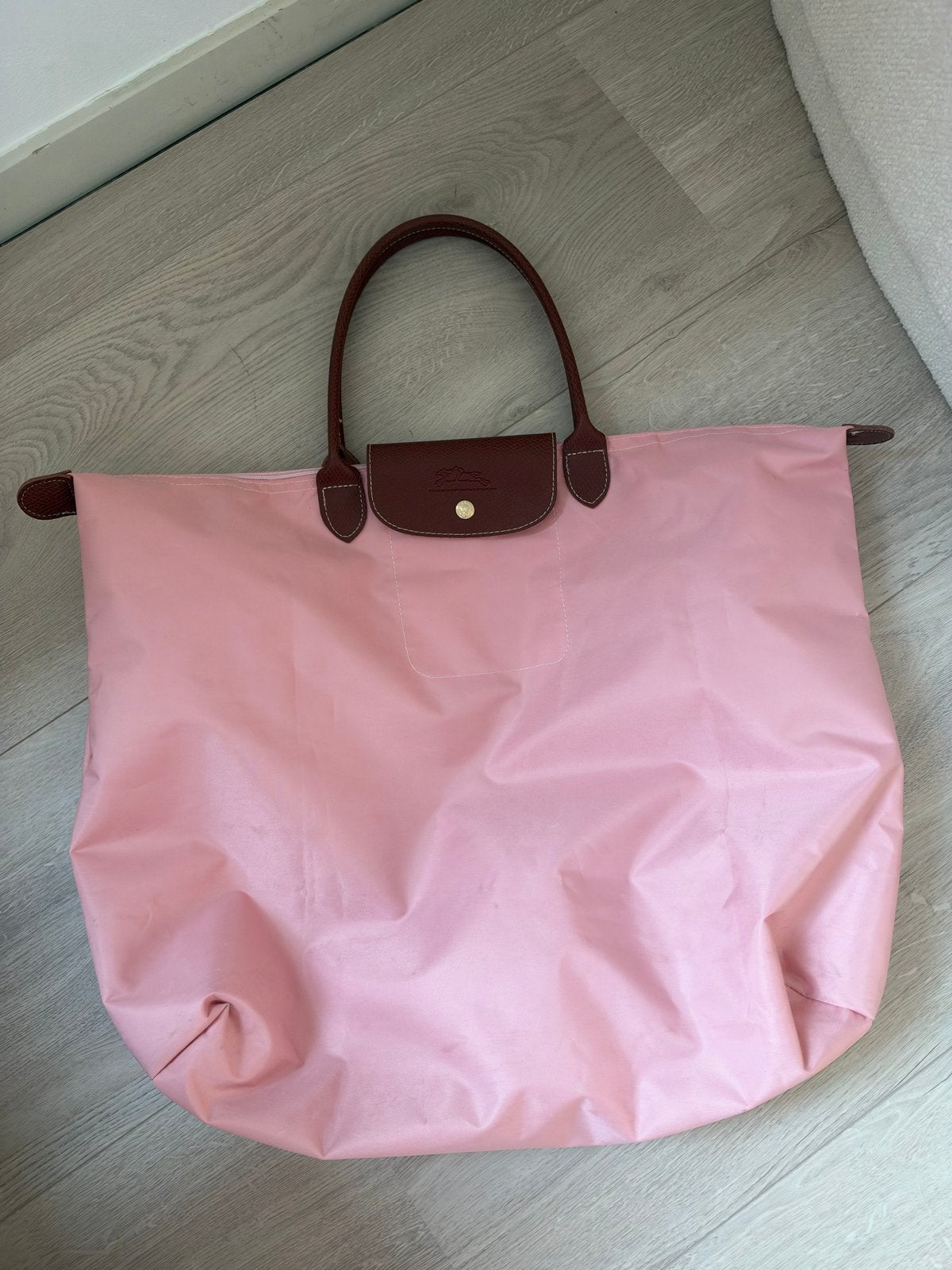 Longchamp Le Pliage Shopper Roze, Ophalen of Verzenden, Gebruikt, Roze, Shopper