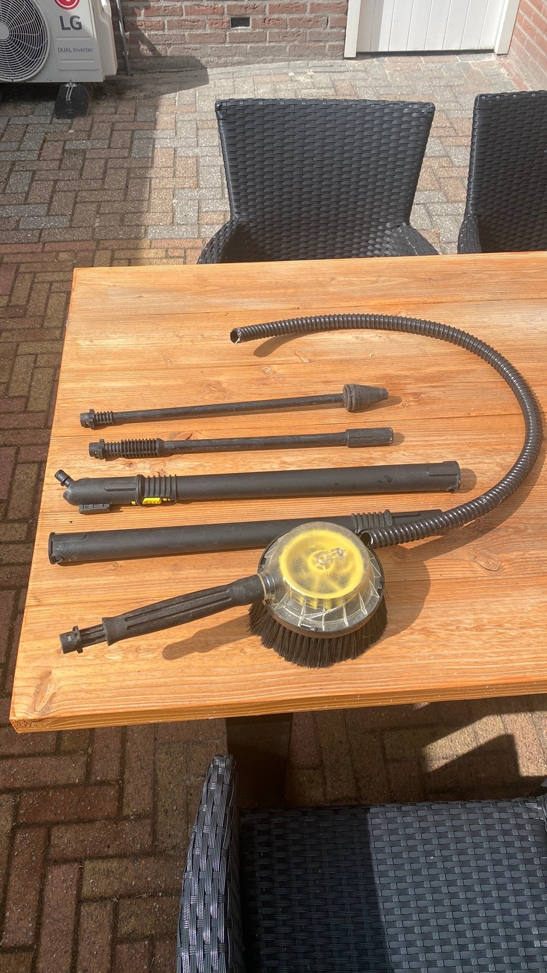 Karcher spuitlans plus roterende borstel, Tuin en Terras, Ophalen, Zo goed als nieuw