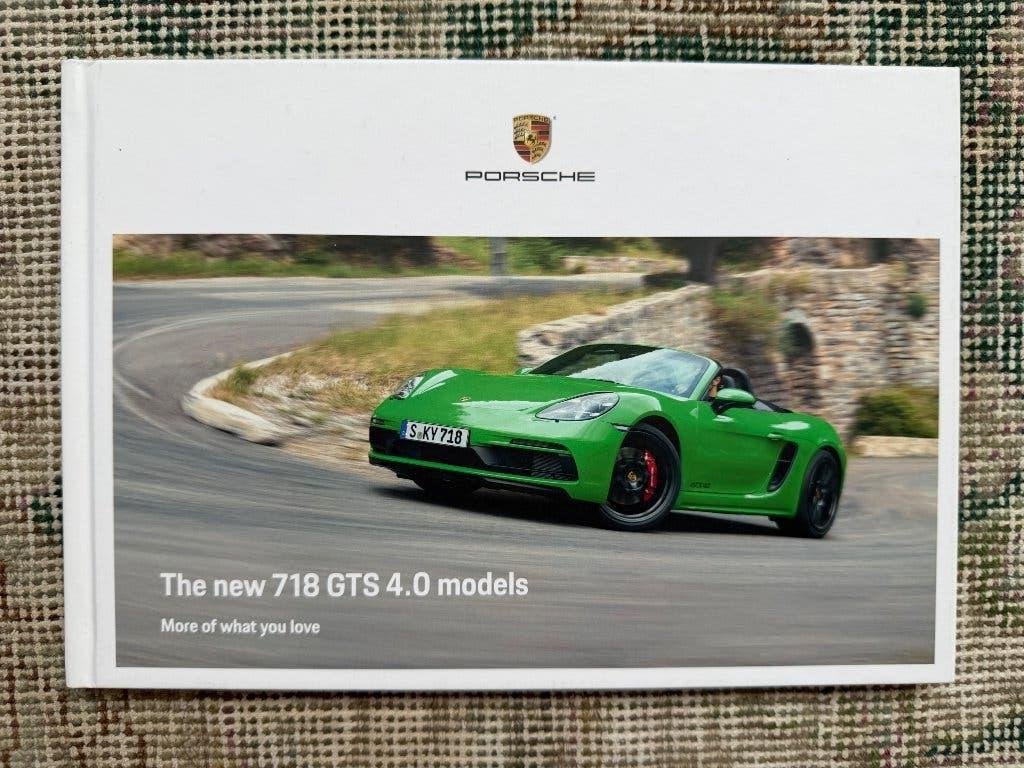 Brochure folder Porsche 718 Boxster & Cayman 4.0 GTS 2019, Porsche, Nieuw, Ophalen of Verzenden, Porsche