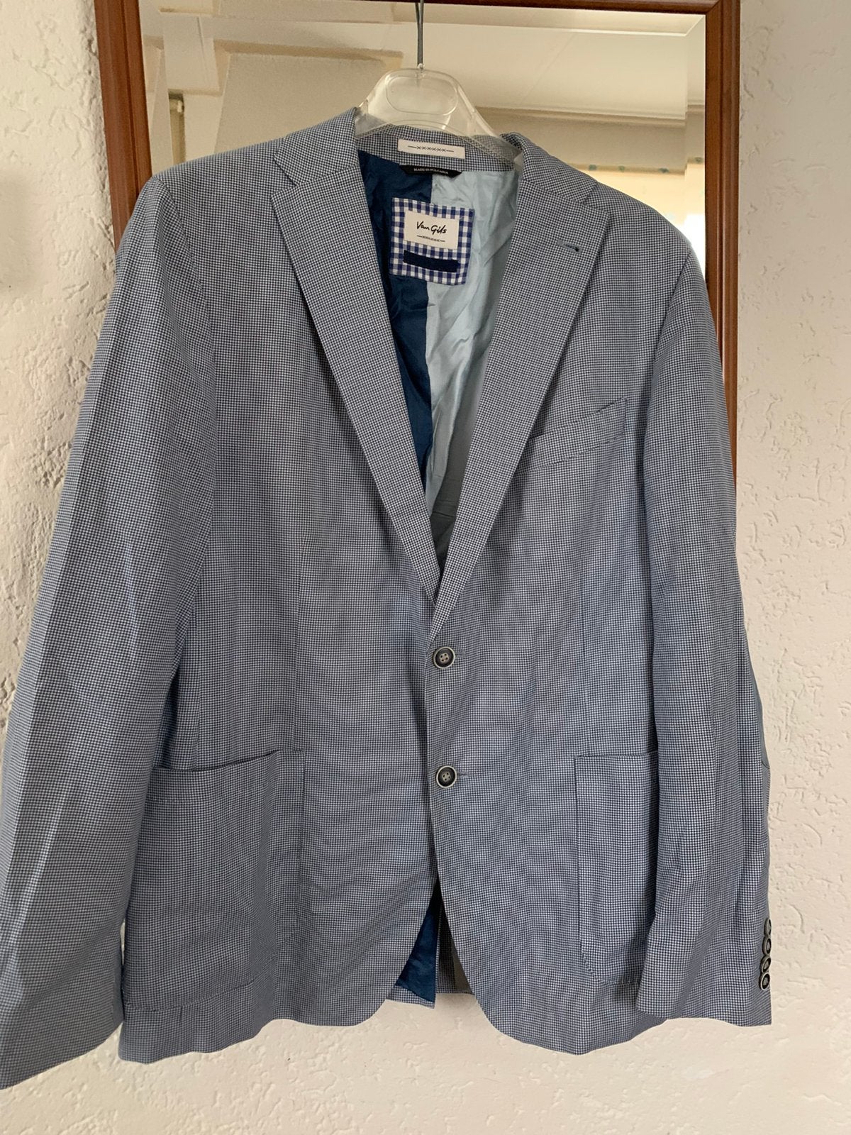 Van Gils colbert, Ophalen of Verzenden, Zo goed als nieuw, Maat 52/54 (L), Blauw
