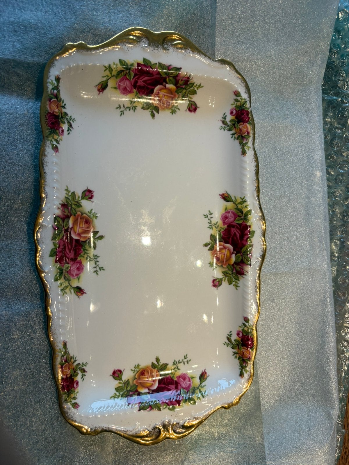 Royal Albert Old Country Roses sandwich tray, cakeschaal, Ophalen of Verzenden