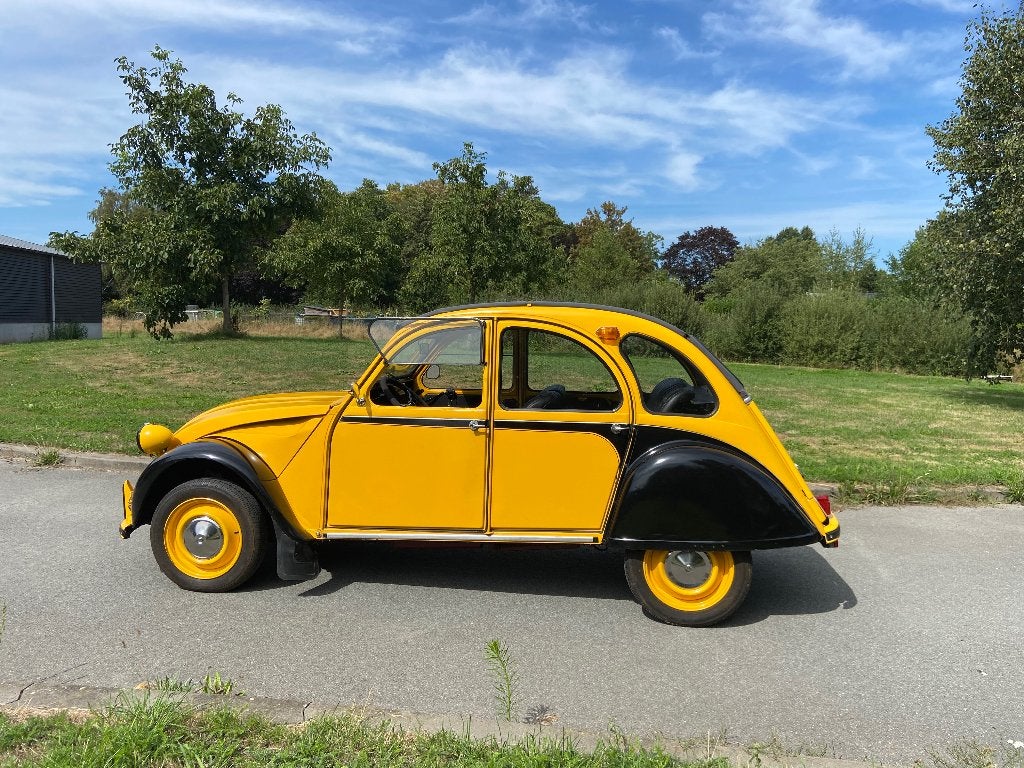 Schitterende roestvrije Citroën 2CV (AZ) 1967, Auto's, Voorwielaandrijving, Cabriolet, Geel, Handgeschakeld
