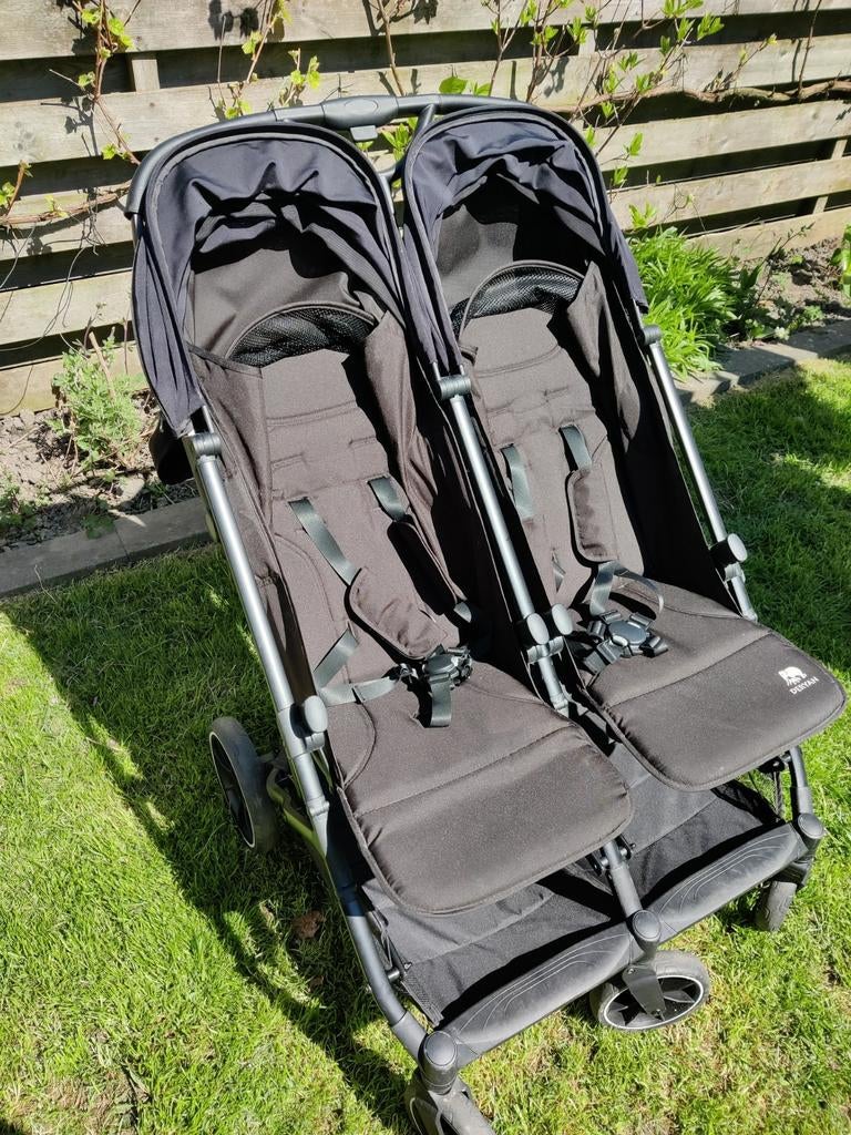Tweelingbuggy Deryan Rolo X2 XL, Ophalen, Verstelbare rugleuning
