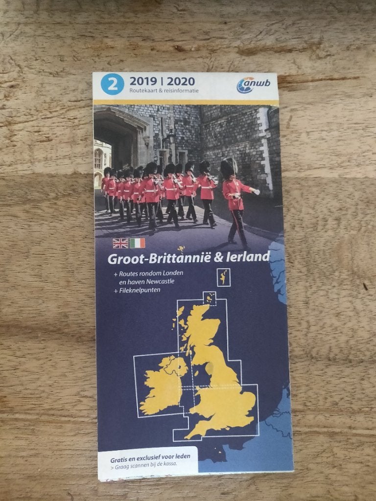 Routekaart Groot-Brittanië en Ierland, Boeken, Ophalen, 2000 tot heden, Europa Overig, Landkaart