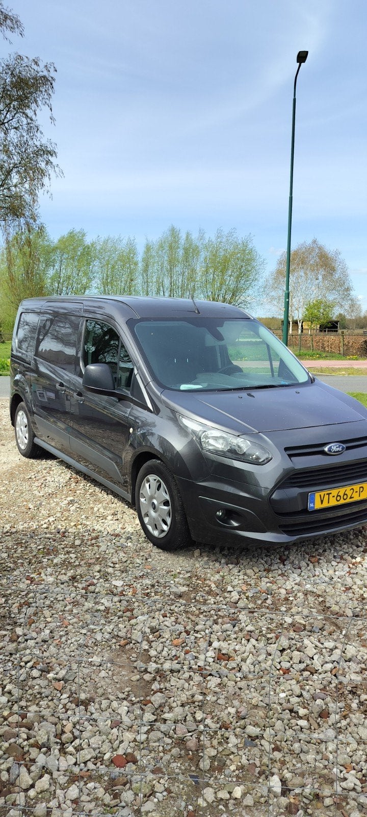 Ford Transit Connect 1.6 Tdci L2 70KW 2016, Auto's, Euro 5, Stof, Zwart, Zwart