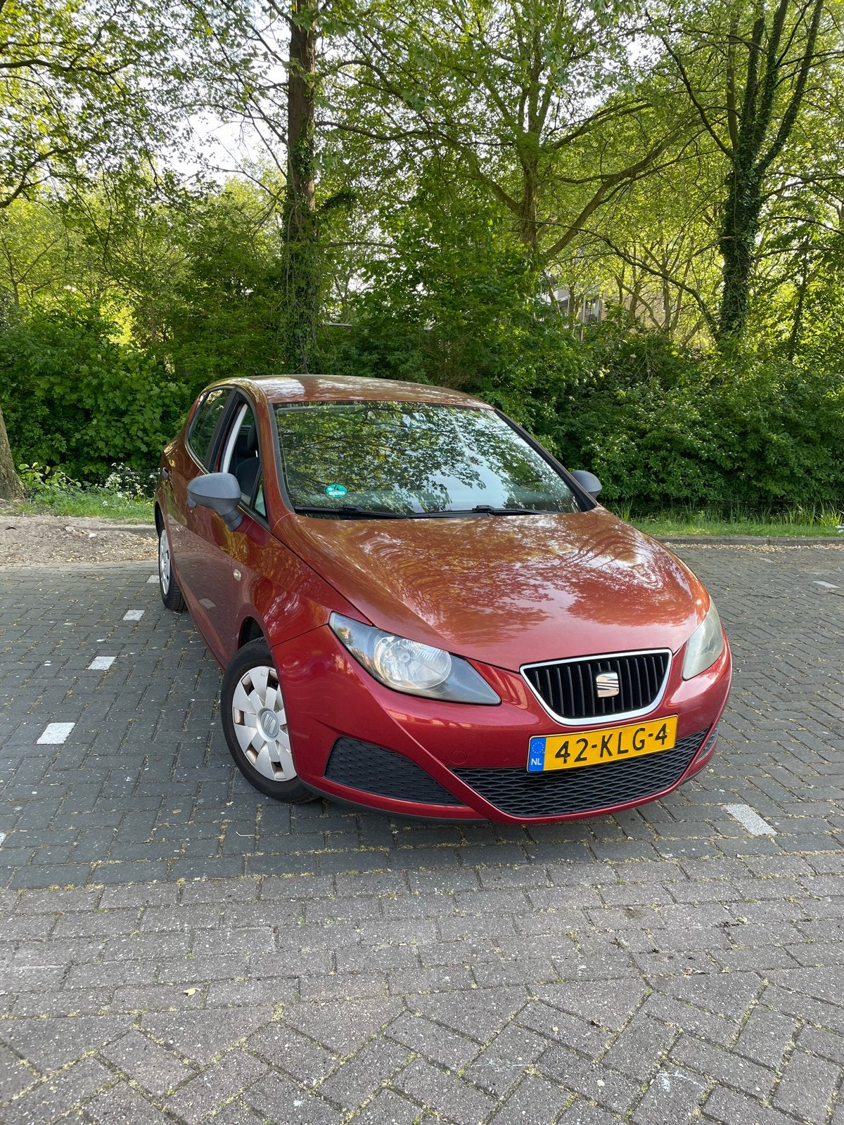 Seat Ibiza 1.2 44KW 5DRS 2010 Rood, Airco, Voorwielaandrijving, 40 €/maand, 1198 cc, Ibiza
