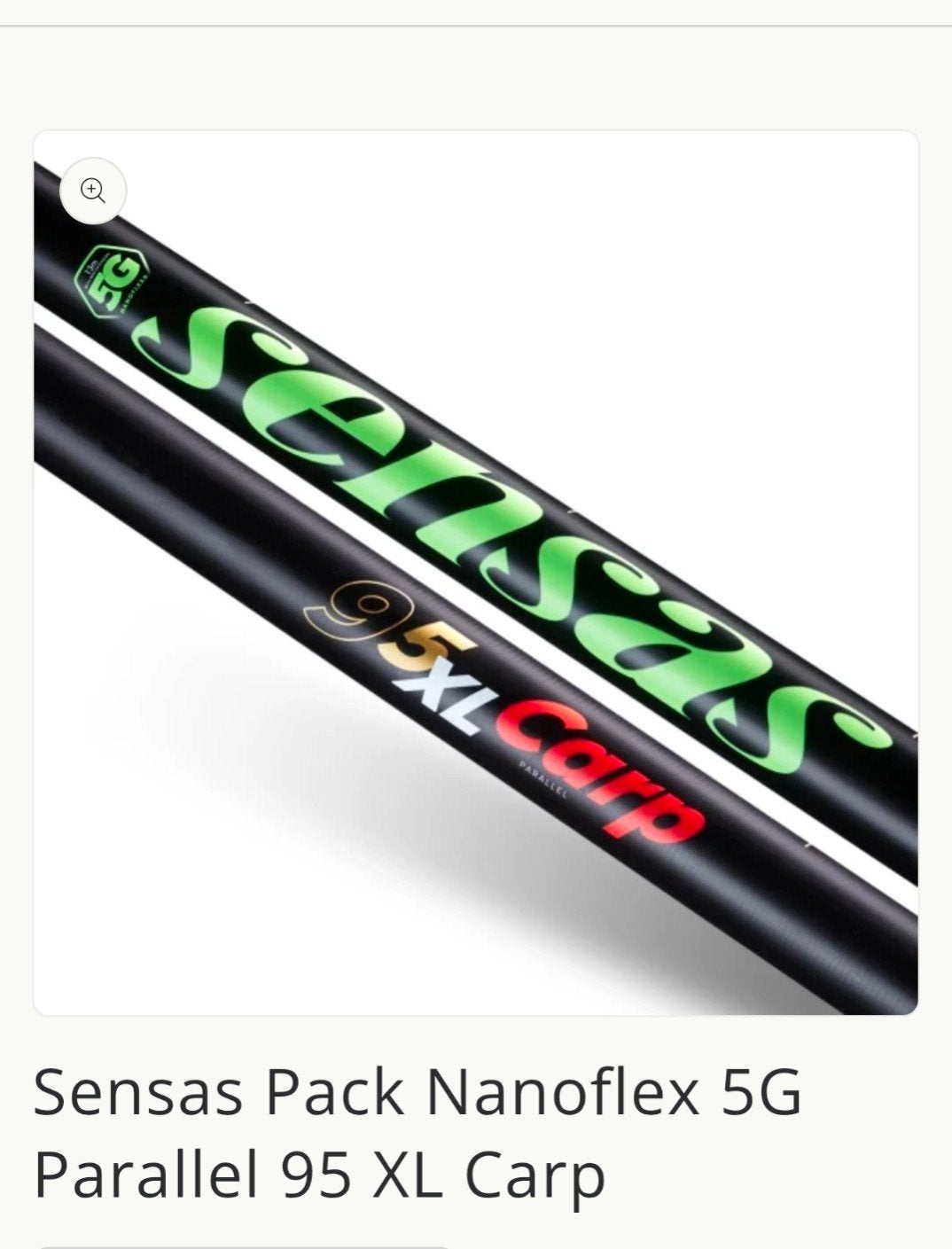 Sensas Nanoflex 5G Parallel 95XL Carp vaste hengel 13m, Ophalen of Verzenden, Gebruikt, Vaste hengel