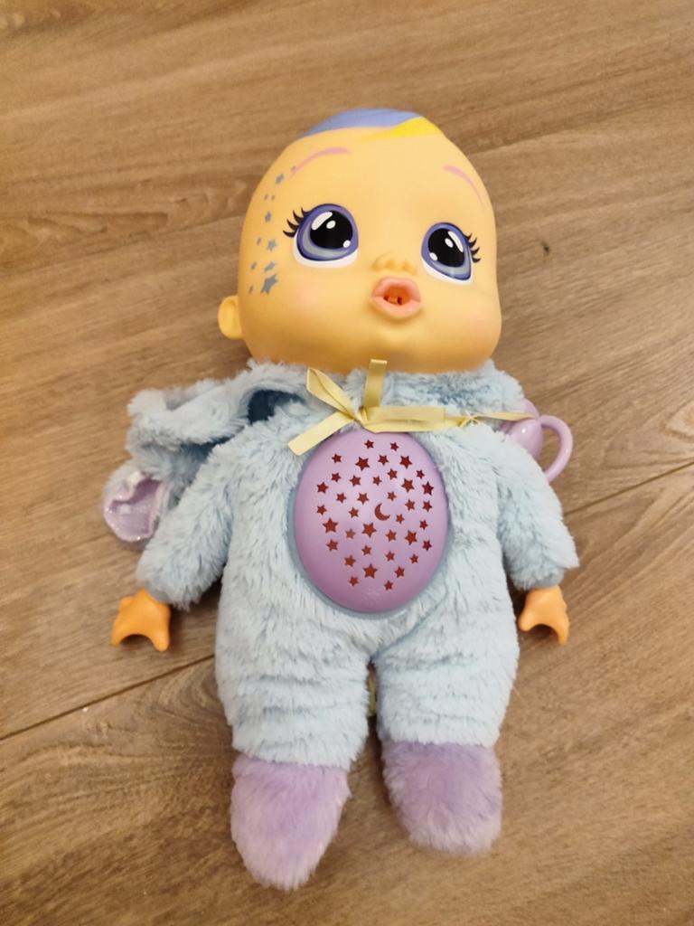 Crybaby Goodnight Starry Sky pop met licht en geluid, Ophalen of Verzenden, Gebruikt, Babypop