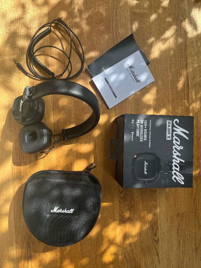 Marshall Major V met opbergtas, Audio, Tv en Foto, Koptelefoons, Ophalen, Zo goed als nieuw, Overige merken, Draadloos
