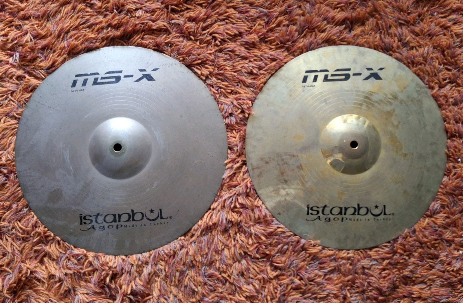 Istanbul Agop MS-X 14" hihat / hi hat / high hats, Gebruikt, ., Drums of Percussie, Ophalen of Verzenden