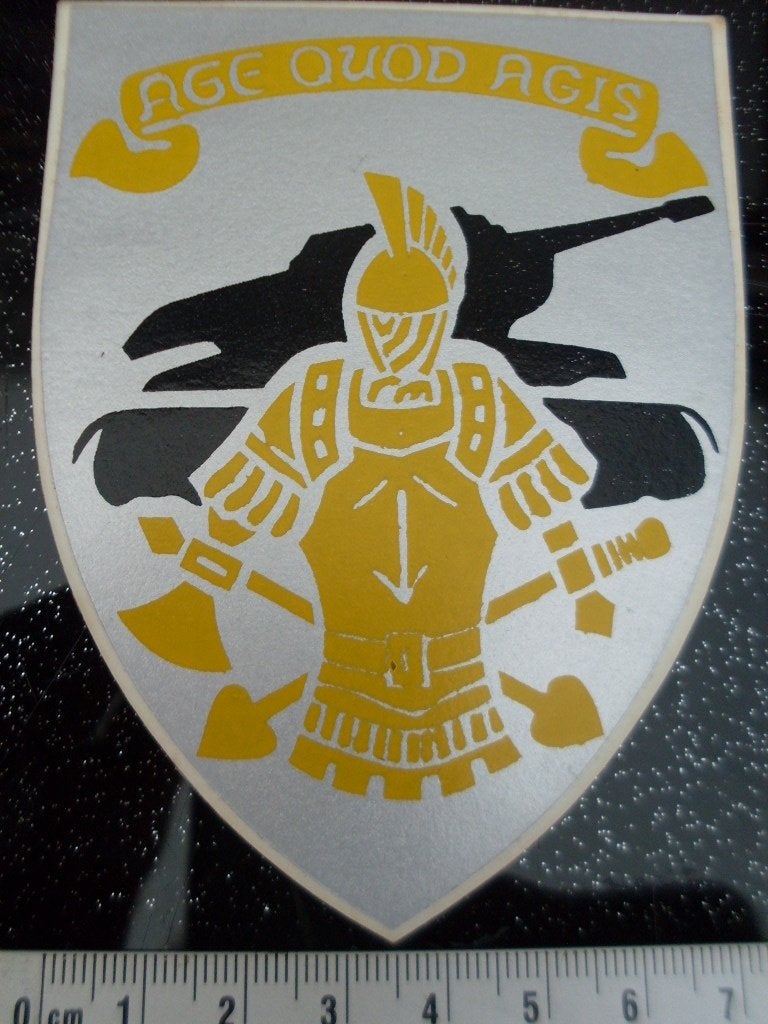 sticker 6e Genie Bataljon Belgische Krijgsmacht embleem logo, Verzamelen, Verzenden, Zo goed als nieuw, Bedrijf of Vereniging