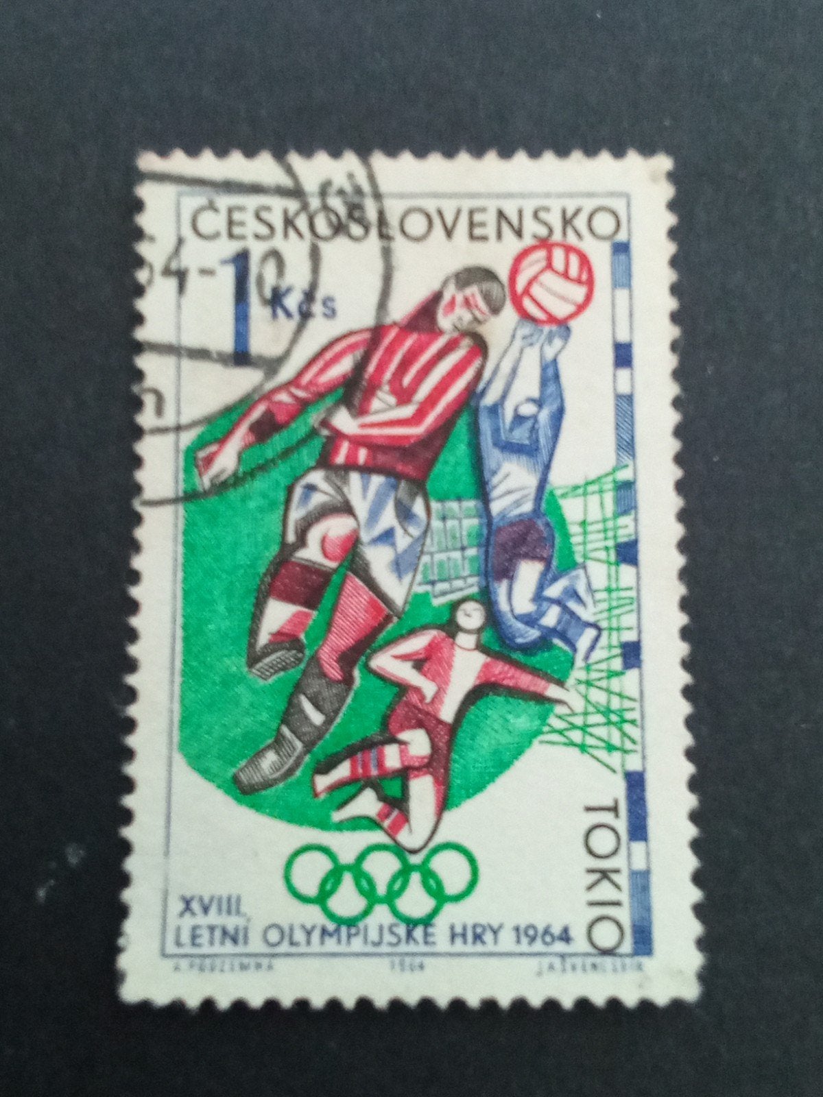 Tsjeslowakije 10 - Olympische spelen, Ophalen of Verzenden, Gestempeld, Sport