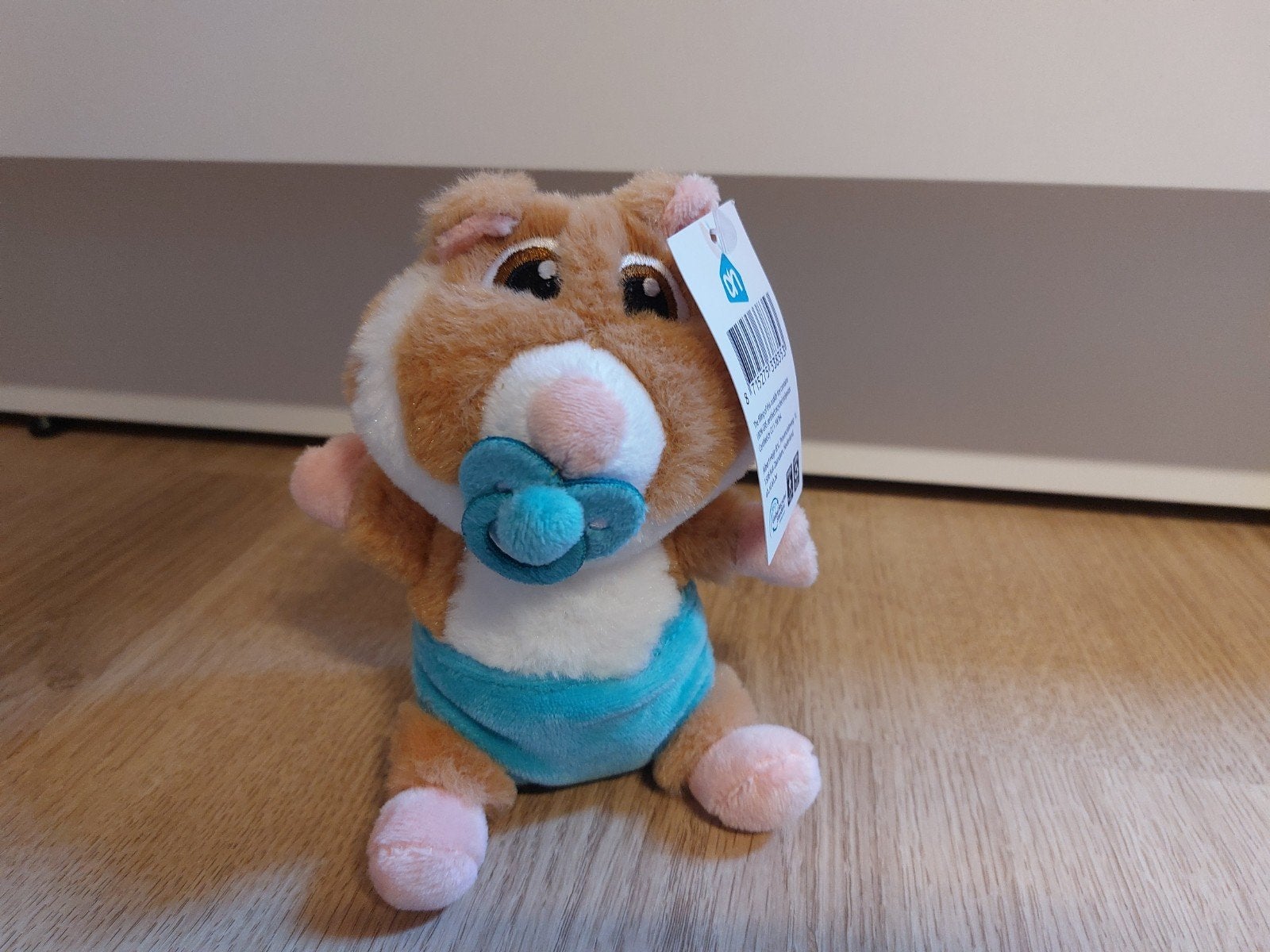 AH hamster knuffel baby jongen 14 cm, Verzamelen, Ophalen of Verzenden