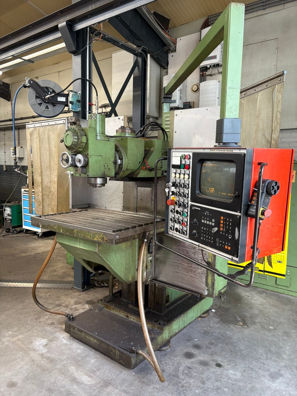 SHW Freesbank met HeidenHain bediening., Ophalen