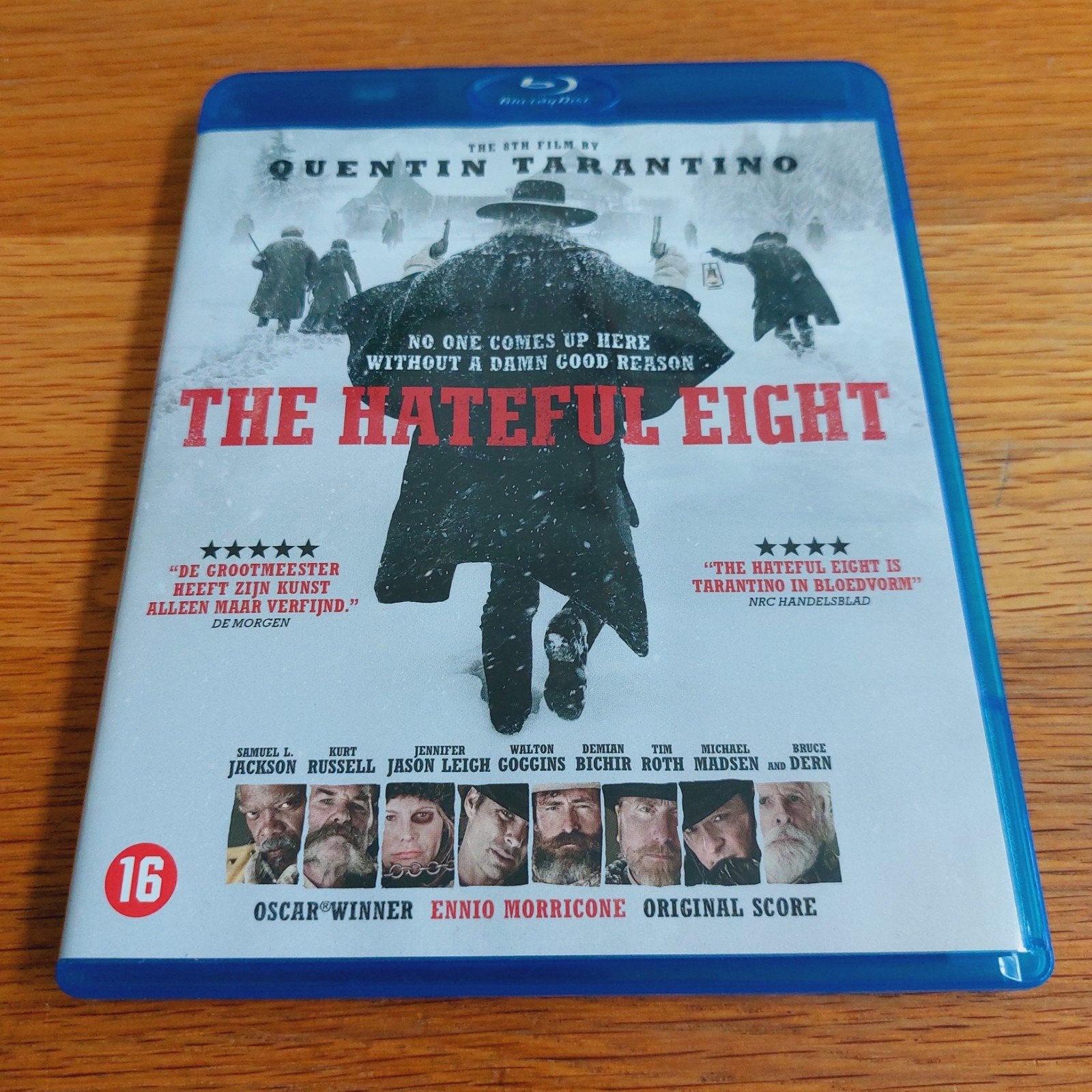 The Hateful Eight - Quentin Tarantino Blu-ray, Vanaf 16 jaar, Nederlands, Ophalen of Verzenden, Zo goed als nieuw