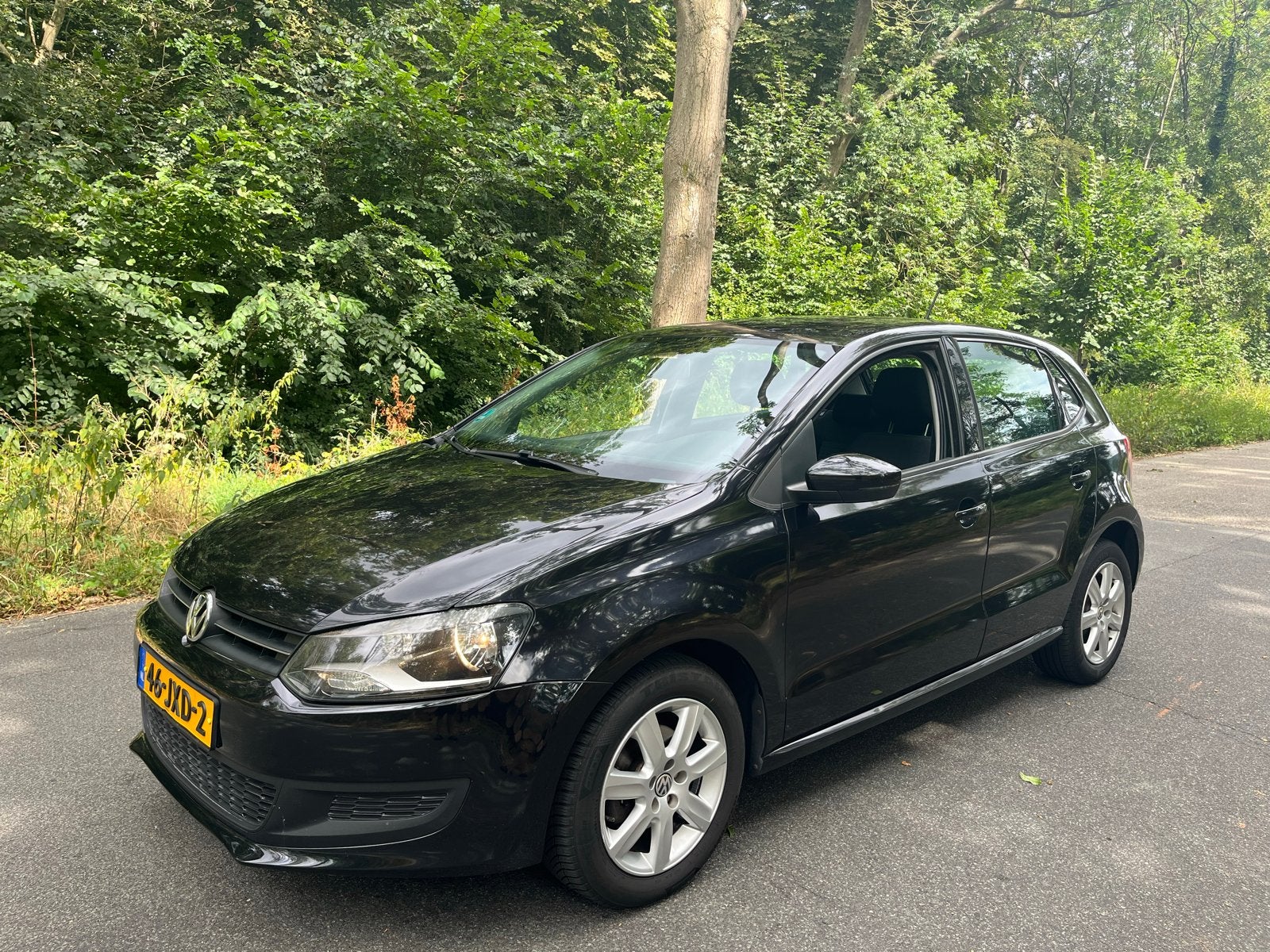 Volkswagen Polo 1.4 16V FSI 63KW 2009 Zwart, Voorwielaandrijving, 970 kg, Stof, 4 cilinders
