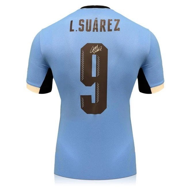 Luis Suarez Uruguay 24/25  gesigneerd Thuis Shirt, Buitenlandse clubs, Soccersignings.nl, Shirt, Ophalen of Verzenden