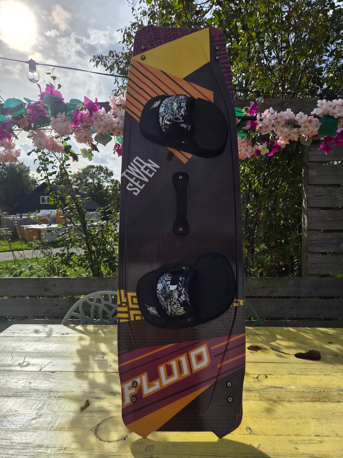 Fluid Kiteboarding Kiteboard 135x41 - Zo goed als nieuw, Twintip, Ophalen of Verzenden, Zo goed als nieuw, Kiteboard