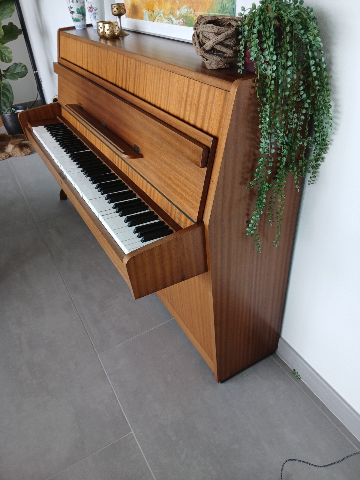 Hoffmann & Kühne Dresden Piano - Renovatie Nodig, Muziek en Instrumenten, Piano's, Ophalen, Gebruikt, Bruin, Piano