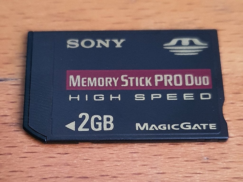 Originele SONY 2GB MemoryCard | Memory STICK PRO Duo, Gebruikt, Memory stick, Ophalen of Verzenden, Fotocamera