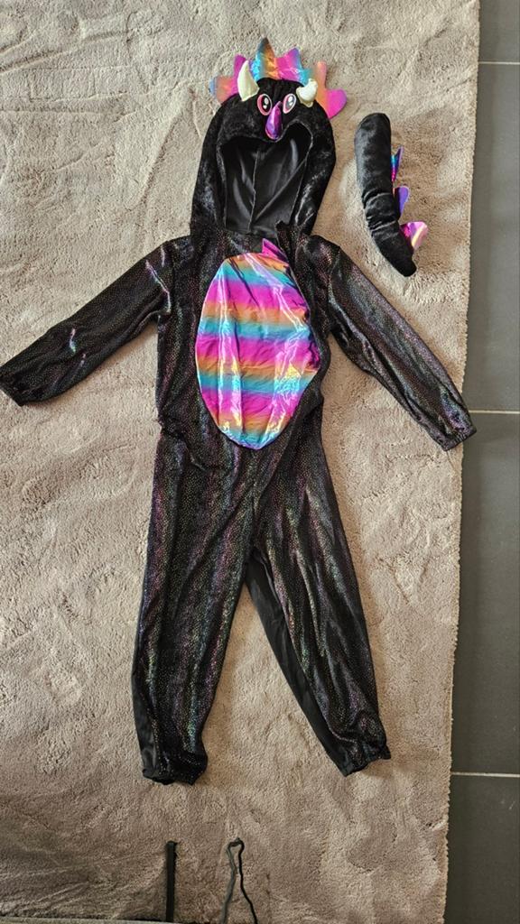 Dazzling Dino kostuum (4-6 jaar), Kinderen en Baby's, Carnavalskleding en Verkleedspullen, Ophalen of Verzenden, Zo goed als nieuw