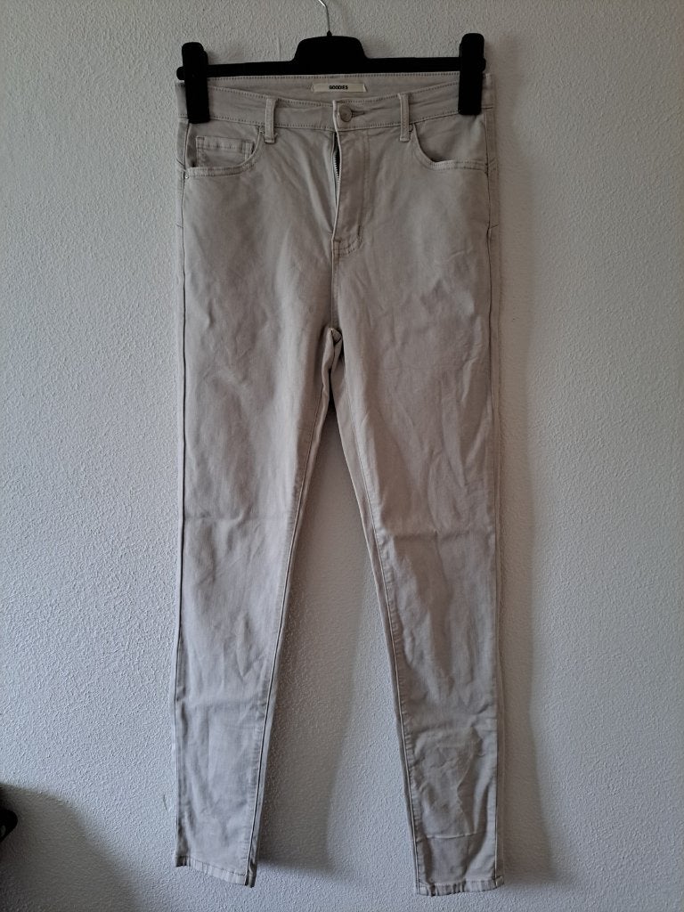 beige goodies broek maat 38, Maat 38/40 (M), Beige, Ophalen of Verzenden, Zo goed als nieuw