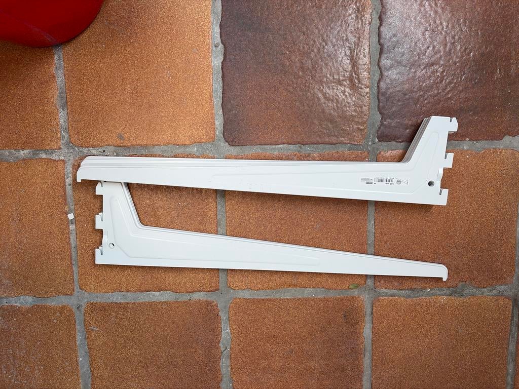 Nieuw: 14x Dragers 50cm voor verstelbaar wandrail - Wit, Huis en Inrichting, Woonaccessoires | Wandplanken en Boekenplanken, Ophalen of Verzenden