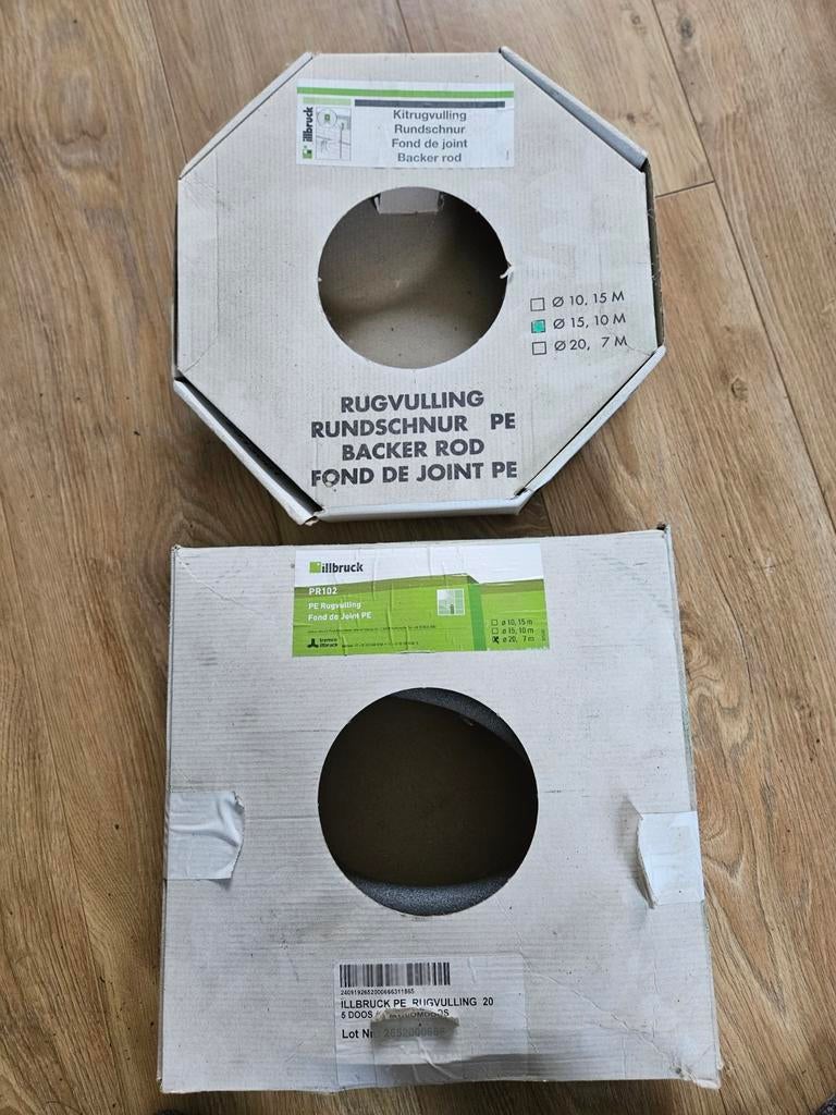 Restant kit rugvulling PE - diverse diameters, Overige materialen, Zo goed als nieuw, Minder dan 5 m², Ophalen
