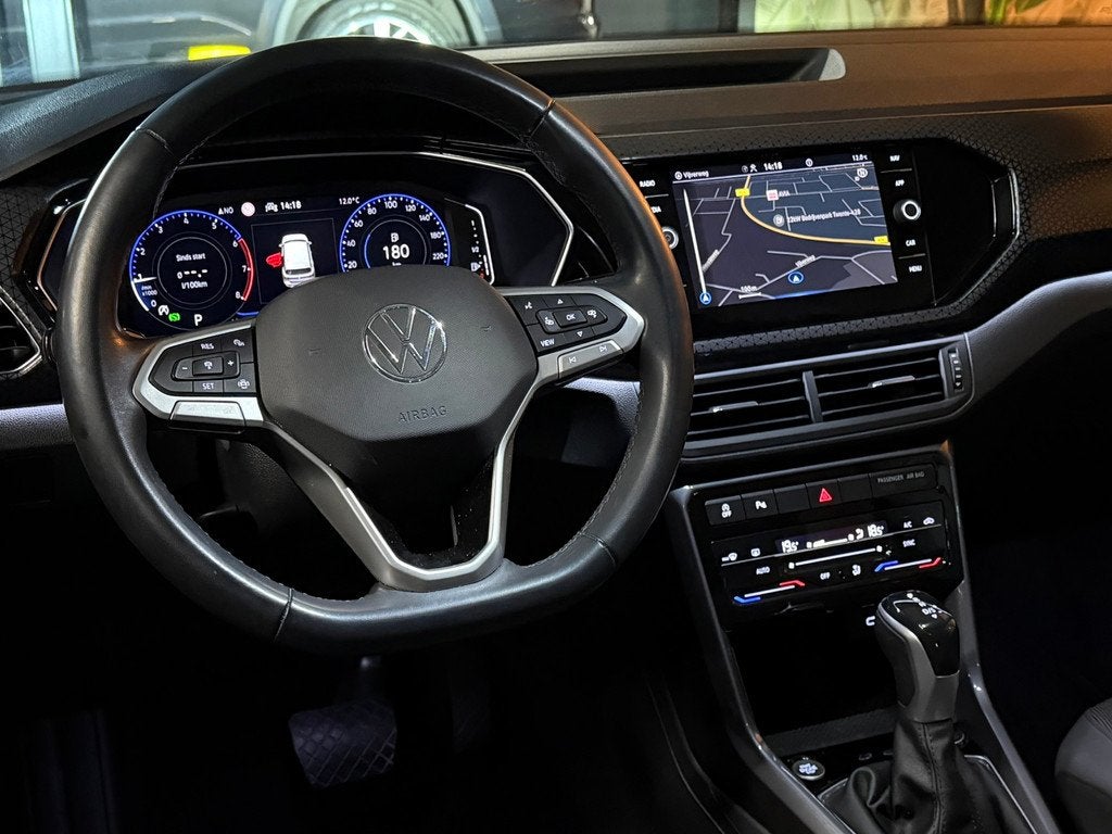 Volkswagen T-Cross 1.0 TSI R-Line|Virtual Cockpit|IQ.Drive|B, Auto's, T-Cross, Gebruikt, Leder en Stof, Wit