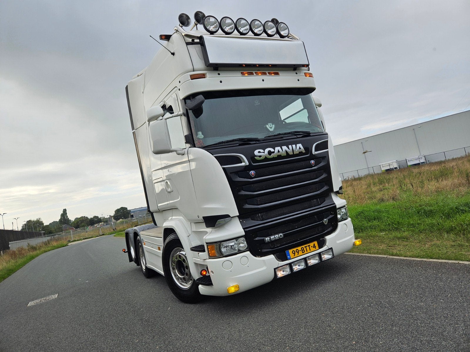 Scania R520 V8 6x2 boogie., Automaat, Euro 6, Scania, Wit