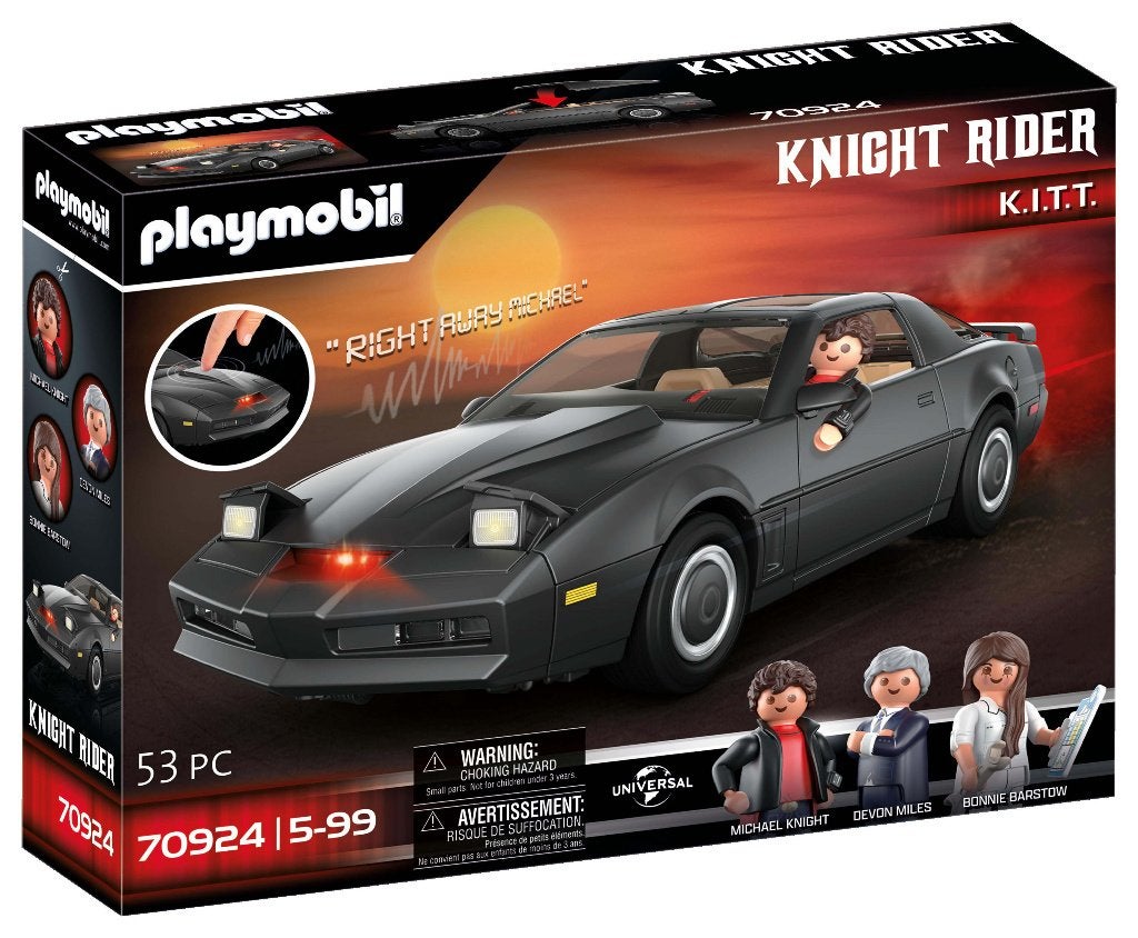 PLAYMOBIL Cars 70924 Knigjt Rider K.I.T.T 53 delig, Complete set, Voertuig, Nieuw, Ophalen of Verzenden