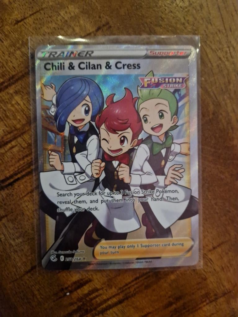 Zilveren Pokémon Trainer - Chili & Cilan & Cress, Ophalen of Verzenden, Zo goed als nieuw, Losse kaart