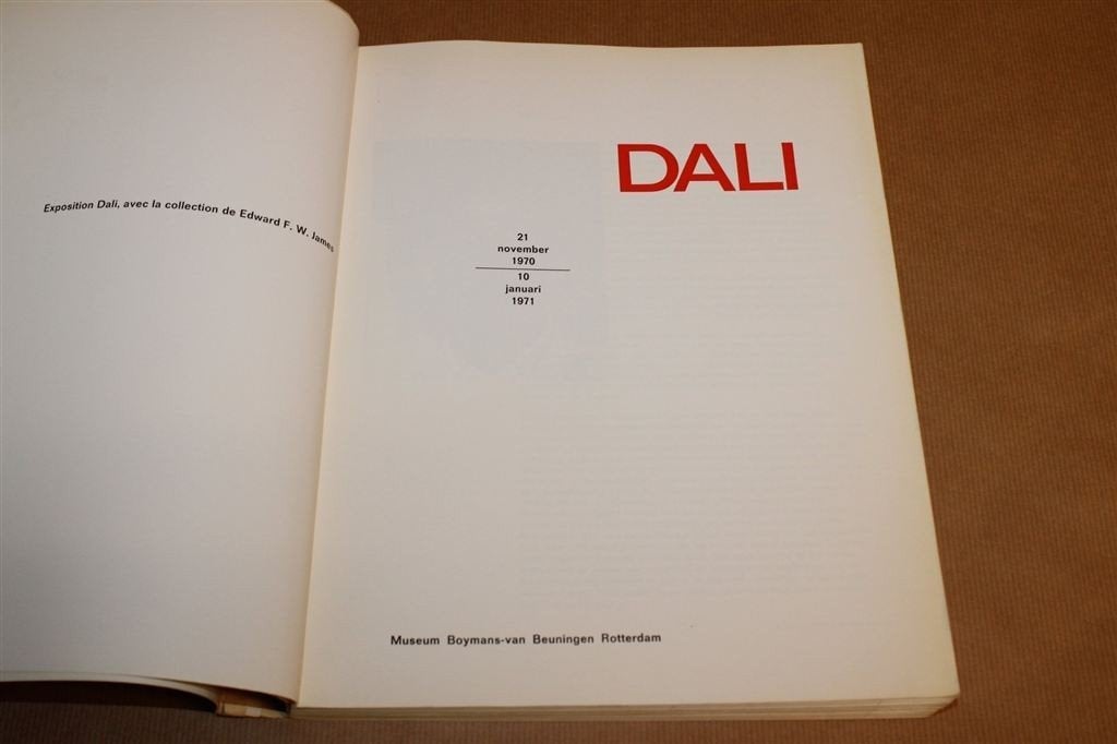 Dalí — Catalogus Boymans 1970, ca. 400 Pagina\'s, Boeken, Kunst en Cultuur | Beeldend, Ophalen of Verzenden, Gelezen