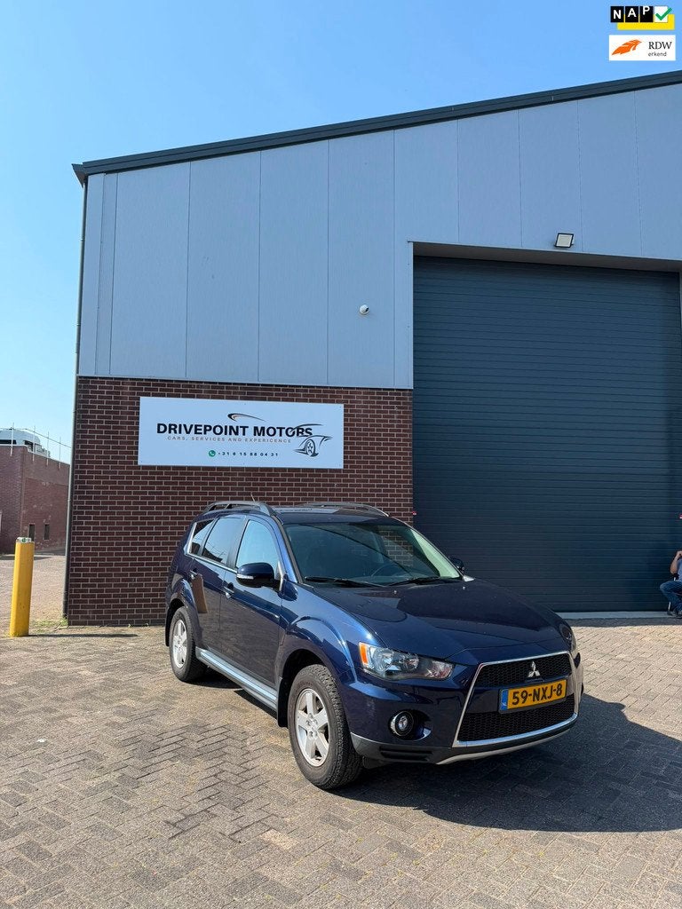 Mitsubishi Outlander 2.0 Intro Edition, Auto's, Mitsubishi, 4 cilinders, Blauw, Origineel Nederlands, Bedrijf