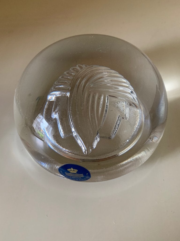 Kristallen glasobject halve bol Royal Copenhagen, Verzamelen, Ophalen of Verzenden, Zo goed als nieuw, Kristal, Overige typen