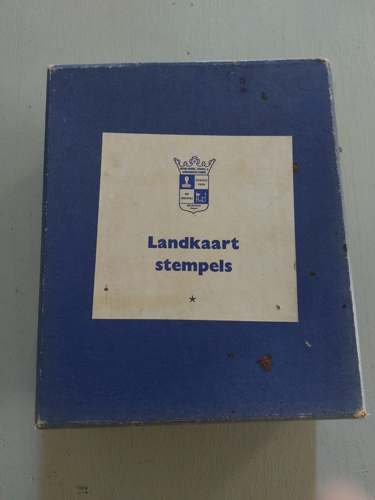 Vintage Landkaart Stempels - Denemarken, Hobby en Vrije tijd, Stempelen, Ophalen of Verzenden, Gebruikt, Overige typen