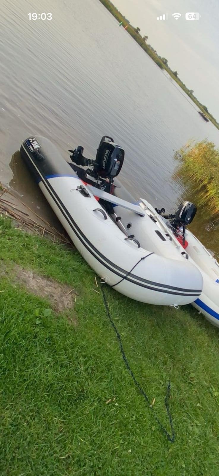 Zgan.Rubberboot met 6pk suzuki BB en strandwielen, Watersport en Boten, Ophalen, Airdeck, 1 m, 3 m