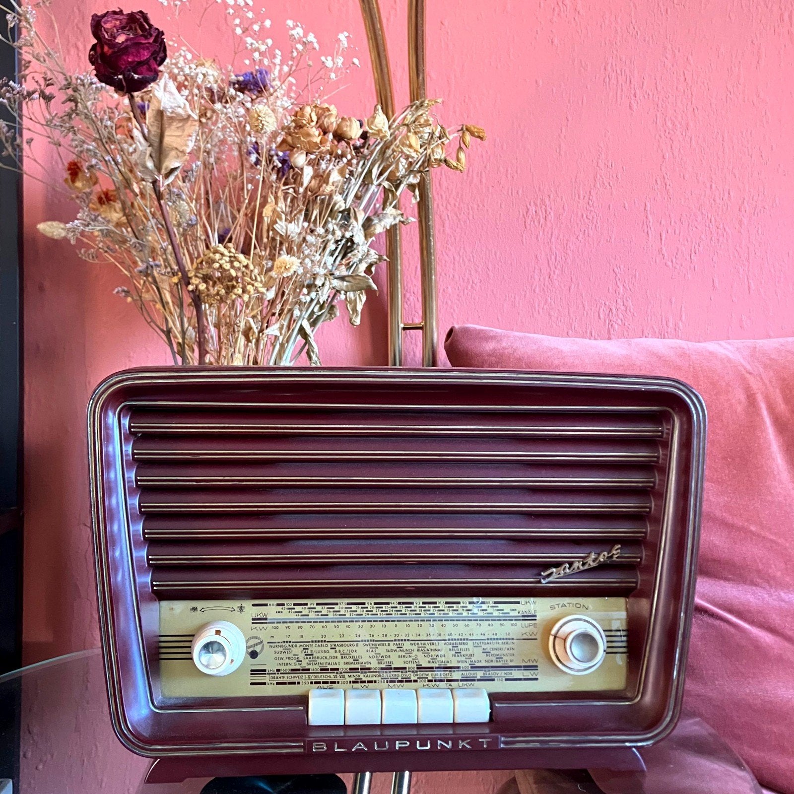 Vintage Blaupunkt Santos Radio - Klassieke Buizenradio, Ophalen, Gebruikt, Radio