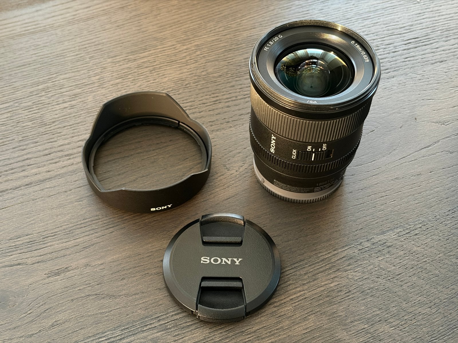 Sony FE 20mm F1.8 G groothoeklens (E-mount), Sony E-mount, Sony, Autofocus, Zo goed als nieuw