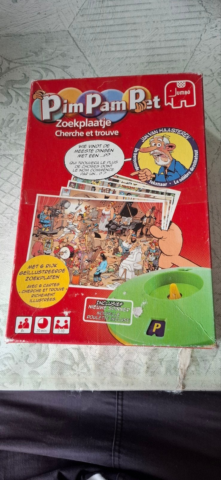 Spel Jan van Haasteren Pim pam pet, Hobby en Vrije tijd, Gezelschapsspellen | Kaartspellen, Ophalen of Verzenden, Gebruikt, Jumbo