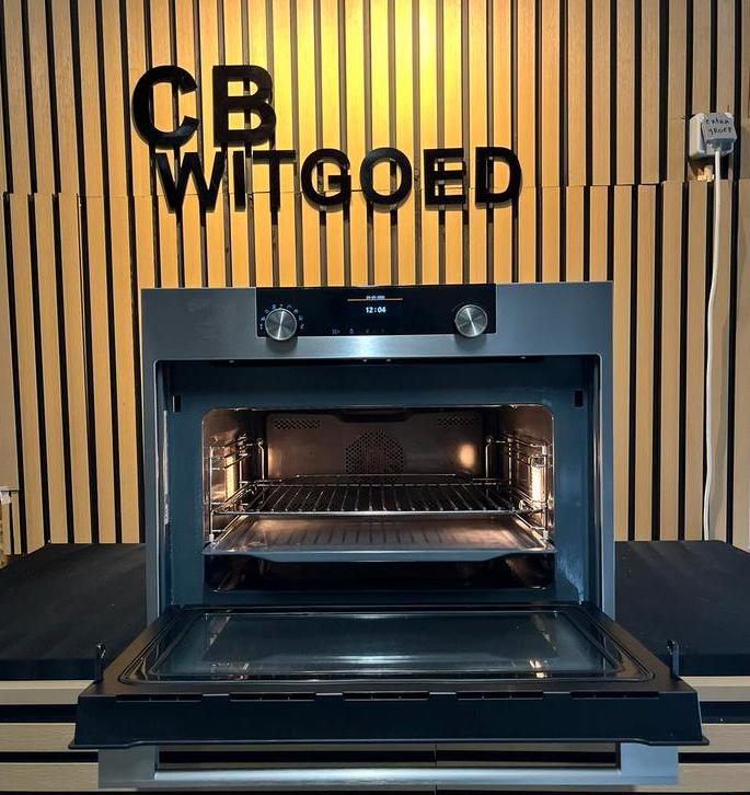 Luxe Atag combi oven magnetron met TFT display, Ophalen, Zo goed als nieuw, Oven met grill, Inbouw