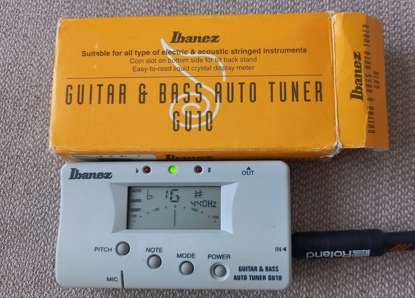 Ibanez GU10 guitar and bass tuner, Muziek en Instrumenten, Ophalen of Verzenden, Gebruikt, Elektrische gitaar