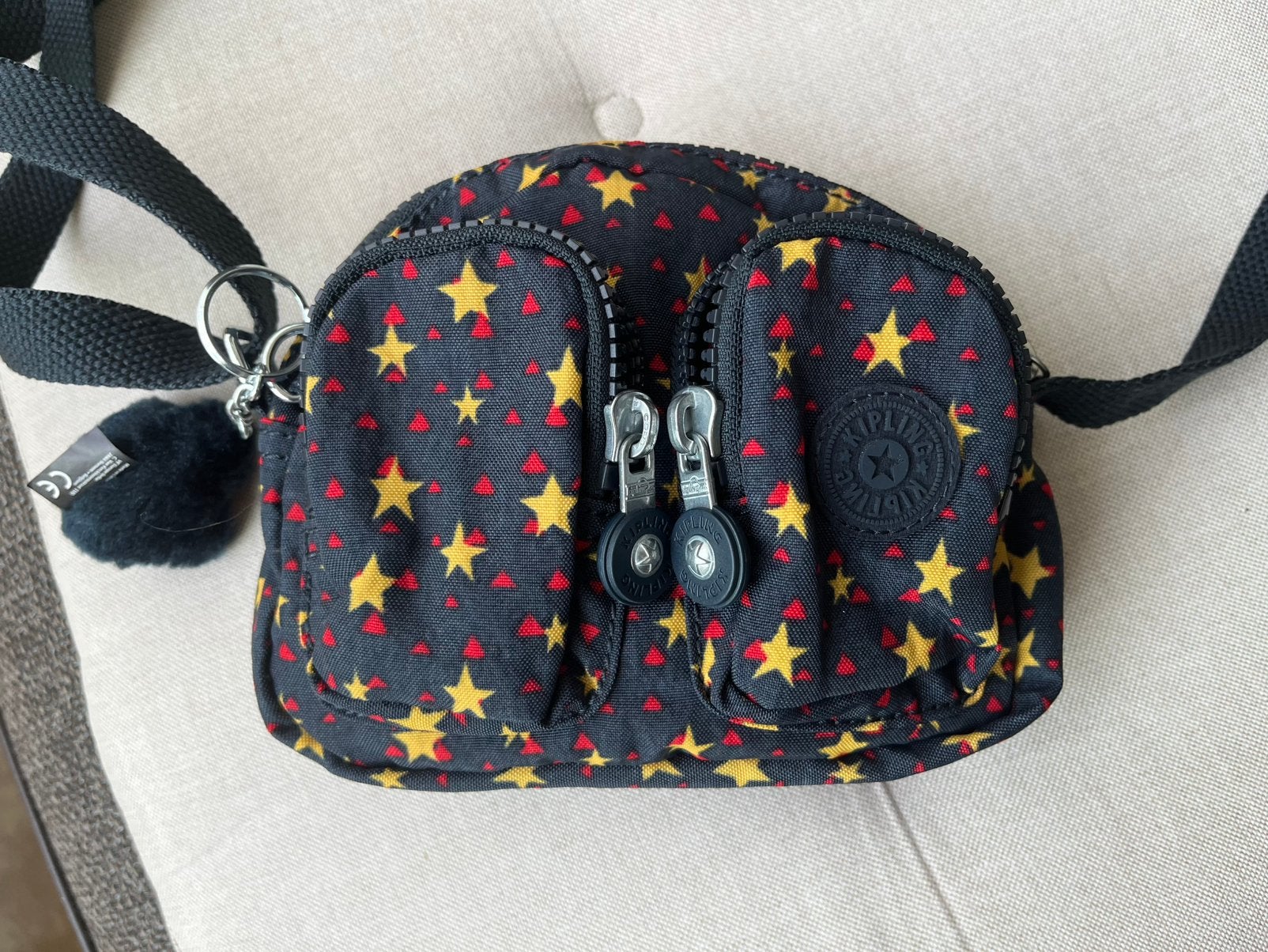 Kipling kleine cross body tas, type Jack, als nieuw, Ophalen of Verzenden, Zo goed als nieuw, Zwart, Kipling