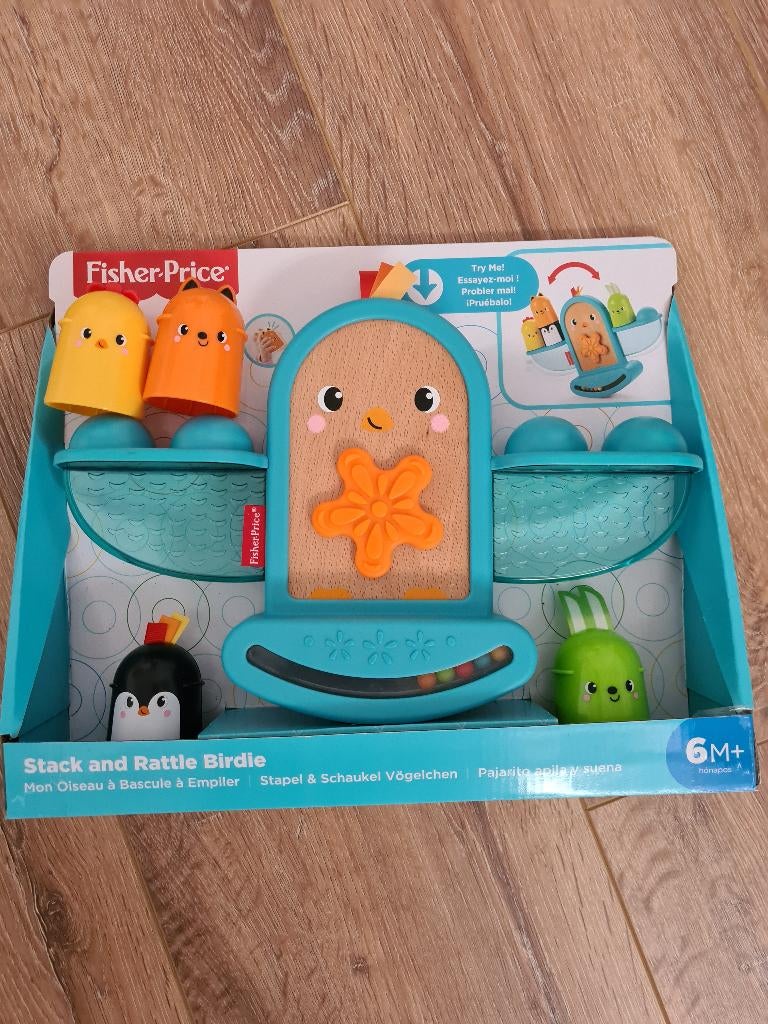 Fisher price stack and rattle, Ophalen of Verzenden, Nieuw, Rammelaar