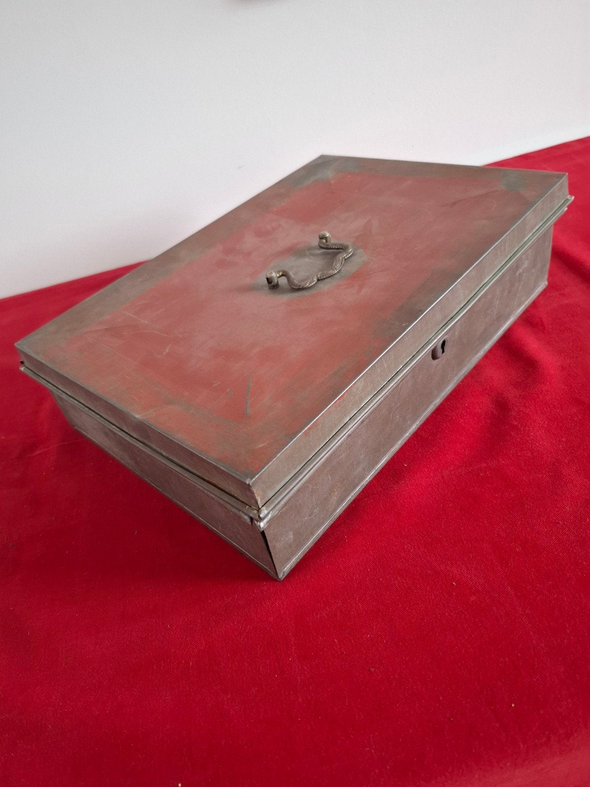 (4) Blik, trommel voor archiefstukken, ca 1875, Verzamelen, Ophalen of Verzenden, Gebruikt, Overige
