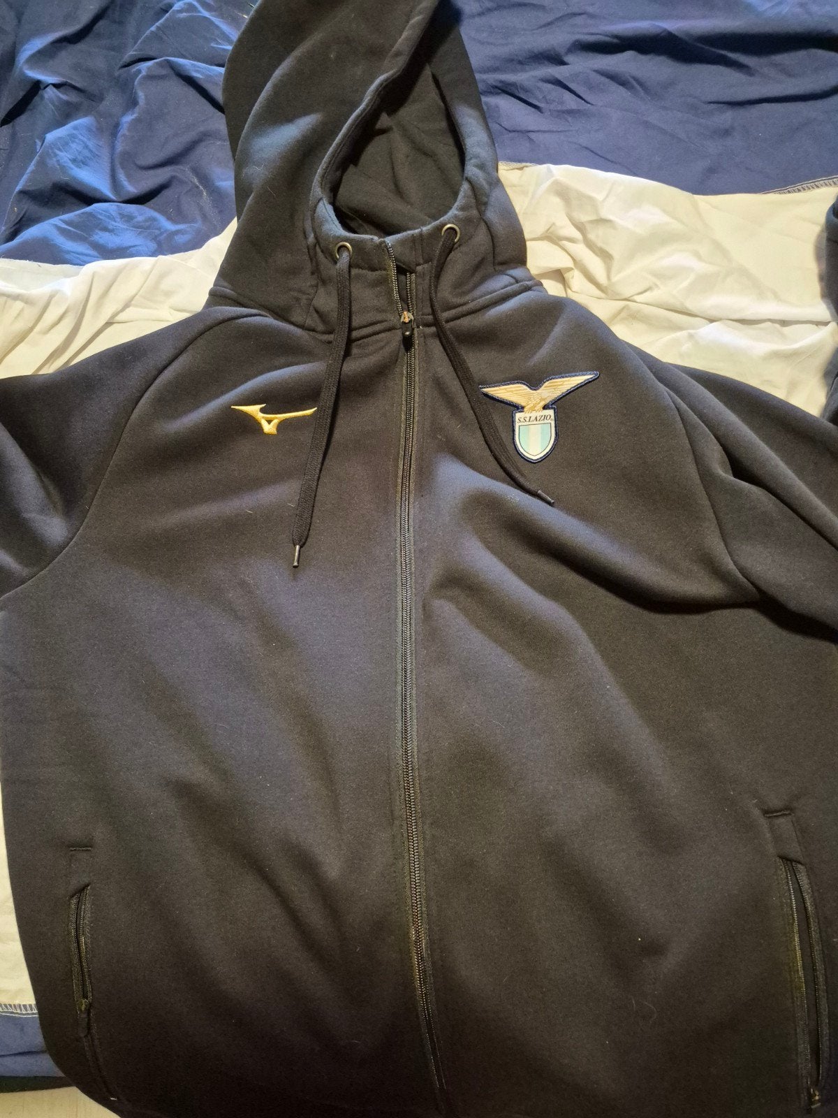 Mizuno Lazio Trainingspak - Maat 2XL, Kleding | Heren, Mizuno, Zwart, Maat 56/58 (XL), Ophalen of Verzenden