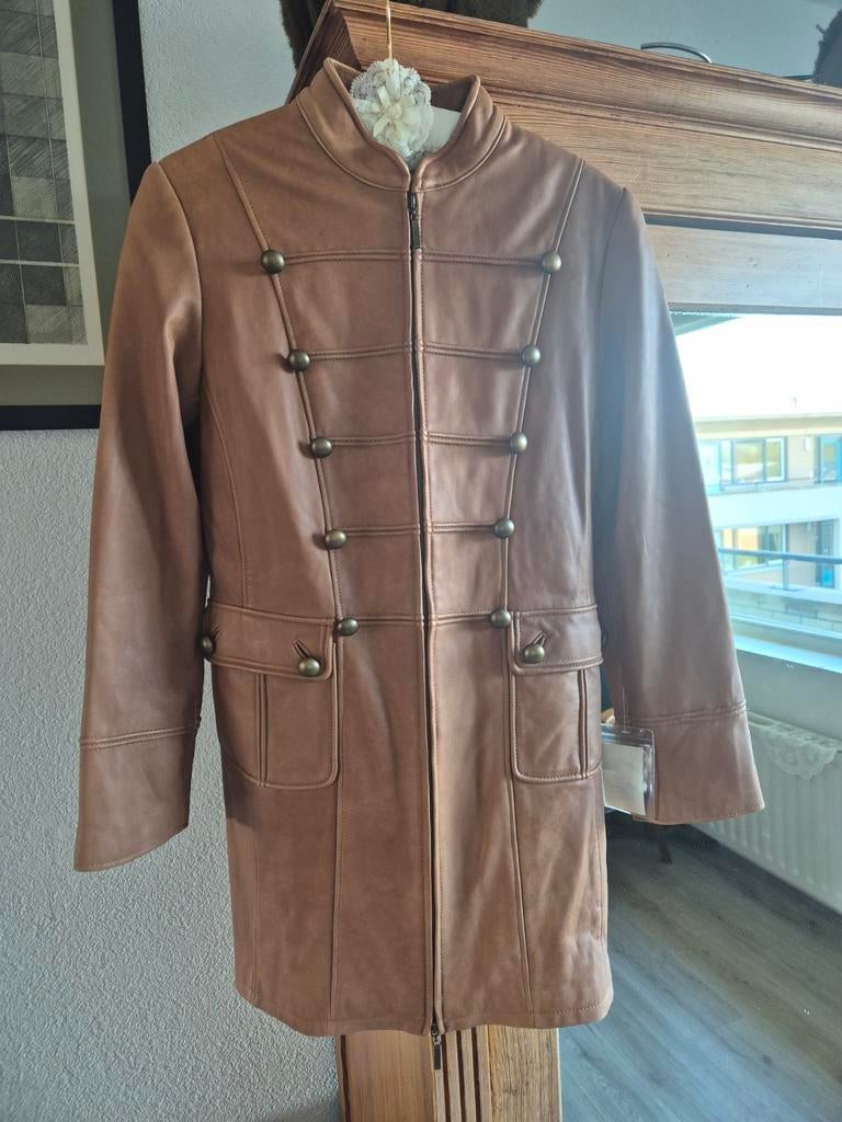 Nieuwe leren jas Morena, super zacht leer, maat 40, Kleding | Dames, Bruin, Verzenden, Nieuw, Maat 38/40 (M)